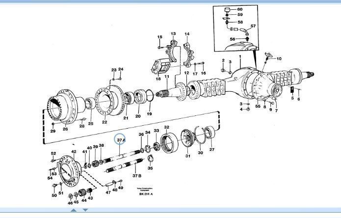 4717739 Volvo Axle Shaft 2 Spline A35 A35c for sale online | eBay 