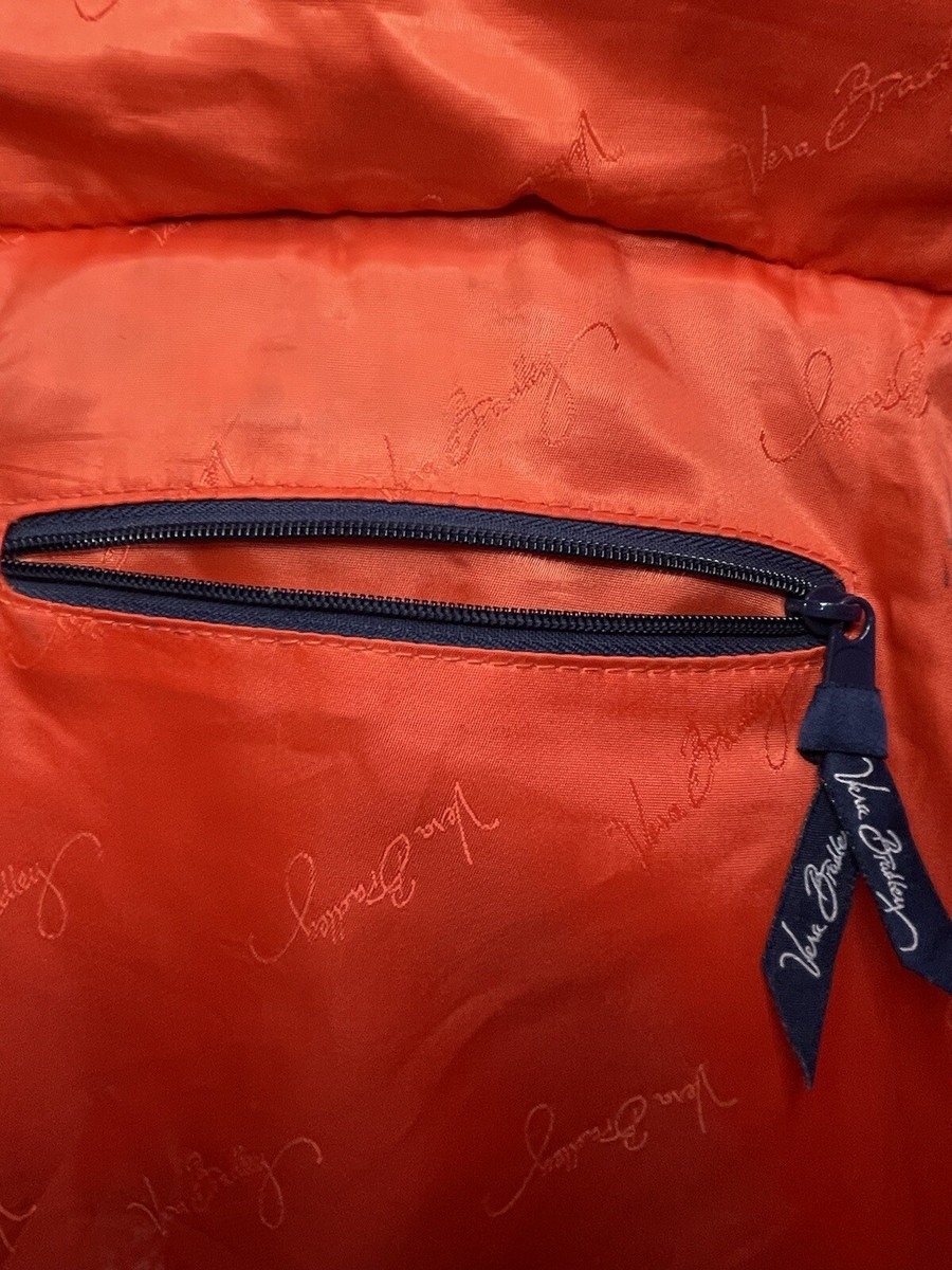 VERA BRADLEY Sun Valley Quilted Backpack Blue Orange Green  display picture 3