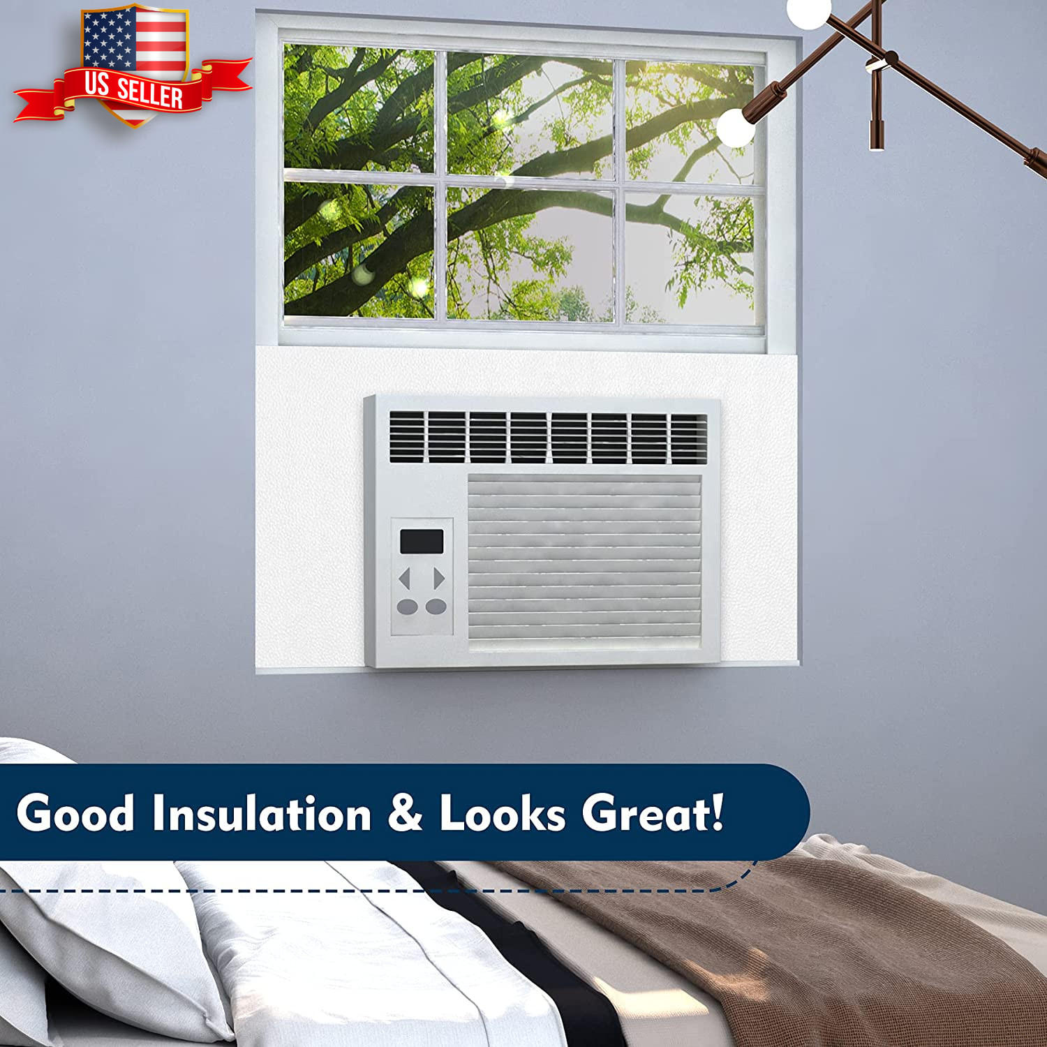 Window Air Conditioner Surround Foam Insulation Panels,Ac Side Insulating Sun Bl