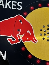 Wow Hi Def Brushed Aluminum F1 Pit Stop Sign metal Wall Art In HD