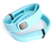 2 Large LIGHT BLUE for FitBit FLEX Wristband/Bracelet With Clasps (NO TRACKER)