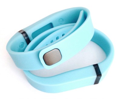 2 Large LIGHT BLUE for FitBit FLEX Wristband/Bracelet With Clasps (NO TRACKER)