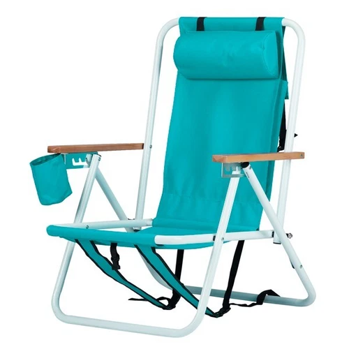 Folding Beach Chair 4 Position Portable Backpack Foldable Camping Chair - Picture 9 of 9
