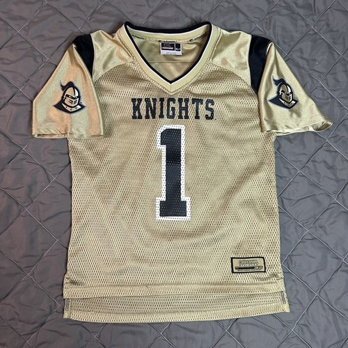 Colosseum UCF Knights Jersey Boys XL Gold Black Football Orlando Florida Logo
