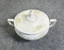 Weimar Germany Antique Porcelain Rose Pattern Soup Tureen Covered Dishes Platter