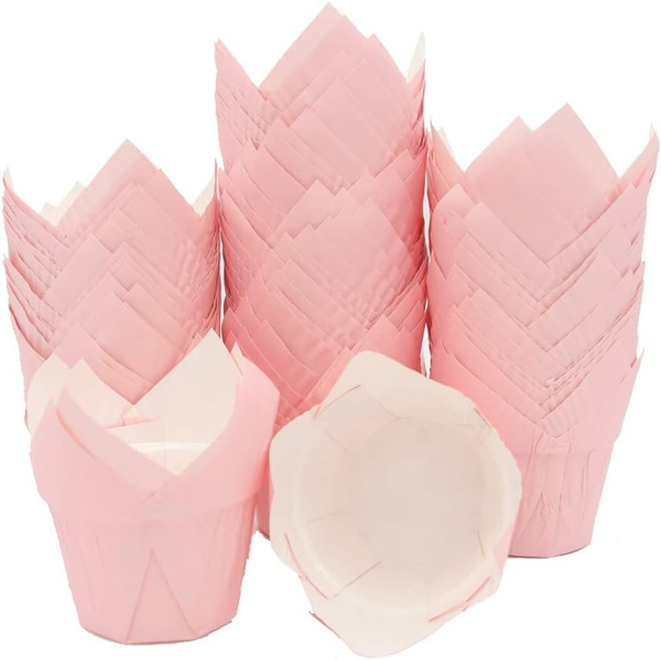 100 StüCk Backbecher Papier, MuffinföRmchen Papier, Mini Muffins PapierföRmchen,-image