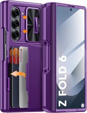for Samsung Galaxy Z Fold 6 Case RFID Wallet with Cards Holder S Pen Holder  C