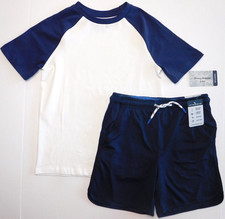 Tommy Bahama Boys Outfit T-Shirt Active Shorts Navy Blue SIZE XS/4  M/7-8 NEW