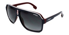 New Carrera Men Rectangle Sunglasses CA1001/S 08RU/9O Blue Red/Dark Gray 62mm