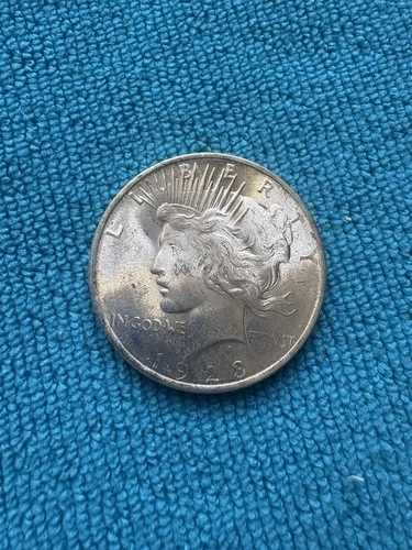 1923-P Peace Dollar 90% Silver - Brilliant Uncirculated.  Nice Original luster!