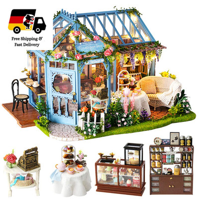 DIY Puppenhaus 1:24 Holzset mit LED Licht und Musik Bewegung