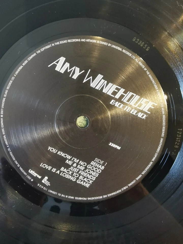 Amy Winehouse Back to Black · Lp, photo 4 sur 5