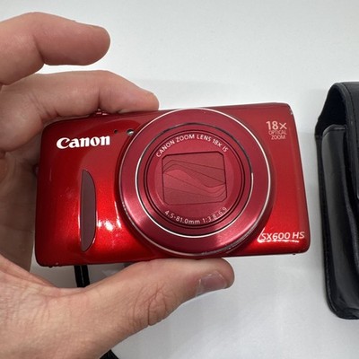 Canon PowerShot SX600 HS 16.0MP Digital Camera - Red for sale