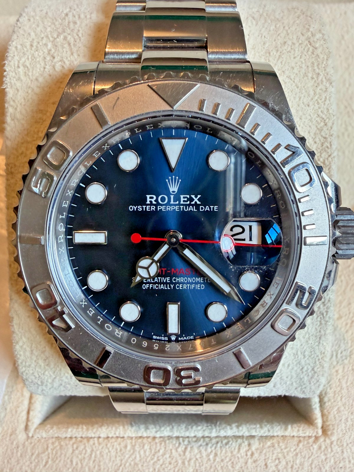 Rolex Yacht-Master Blue Men's Watch - 126622. Rolex guarantee.