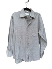 VTG Yves Saint Laurent YSL Plaid Menswear Classic Dress Shirt 15.5 32/33