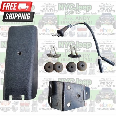 97-06 Jeep Wrangler TJ Third Brake Light CONTACT BUTTON Metal Pin Set + Pigtail