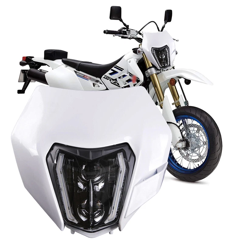 Suzuki DR-Z400 純正 ホワイト ヘッドライト バルブ付き Motorcycle Headlight Assemblies for Suzuki DRZ400 for sale | eBay