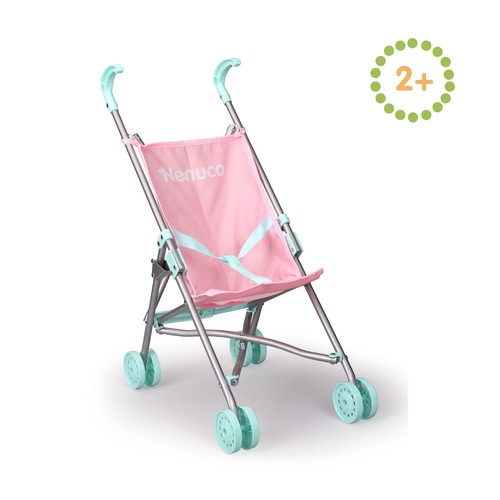 Nenuco - Passeggino Passeggino Giocattolo Rosa e Blu Metallizzato Pie - Foto 2 di 9