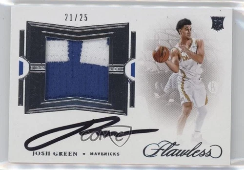 2020-21 Panini Flawless /25 Josh Green #FPA-GRE RPA Rookie Patch Auto RC