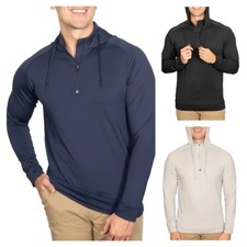 NEW Men's Swannies Vandyke Apparel Hoodie Hood Zip Fit Gym Golf Running