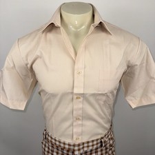 NOS Dress Shirt Century Square Vtg 60s 70s MCM Madmen Deadstock Large Mens 16