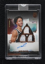 2023 Topps Three Rookie 3 Bronze 19/25 Jalen Wilson (Vertical) Patch Auto 0qo1