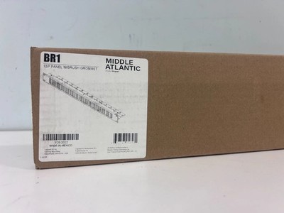 Middle Atlantic BR1 1SP Horizontal Panel w/ Brush Grommet 1-3/4''x 19''x 2.92''