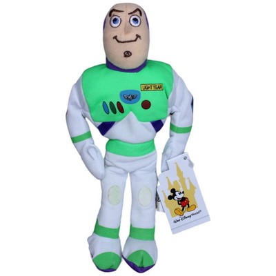 Disney Buzz Lightyear Plüschfigur 21 cm Weiß Vintage Neu