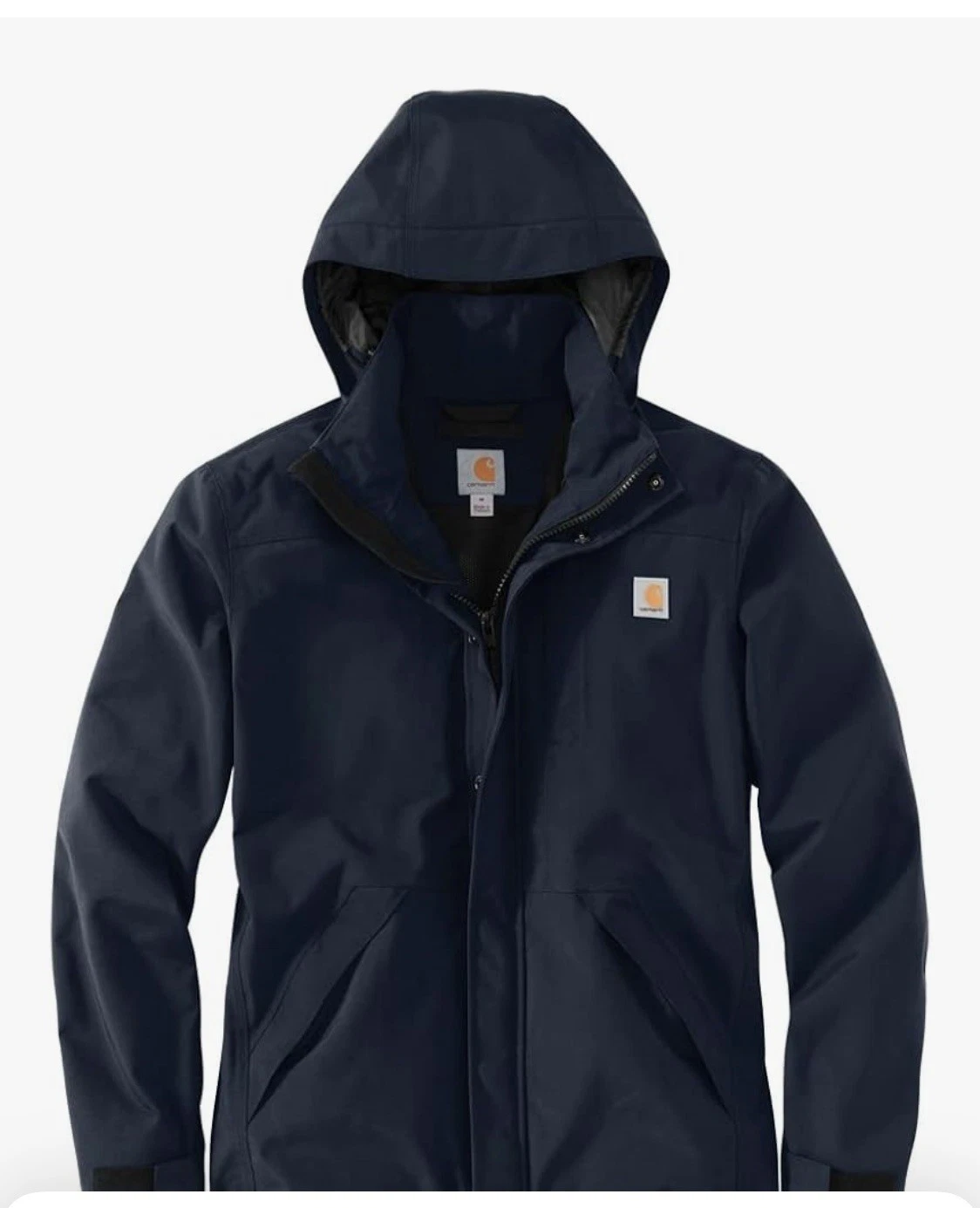 Carhartt Men's Shoreline Jacket Waterproof Storm Defender Workwear Coat Hood XL