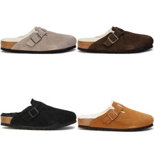 Birkenstock Boston Shearling Lining Cork Footbed Clogs Women Shoes EU37-EU40