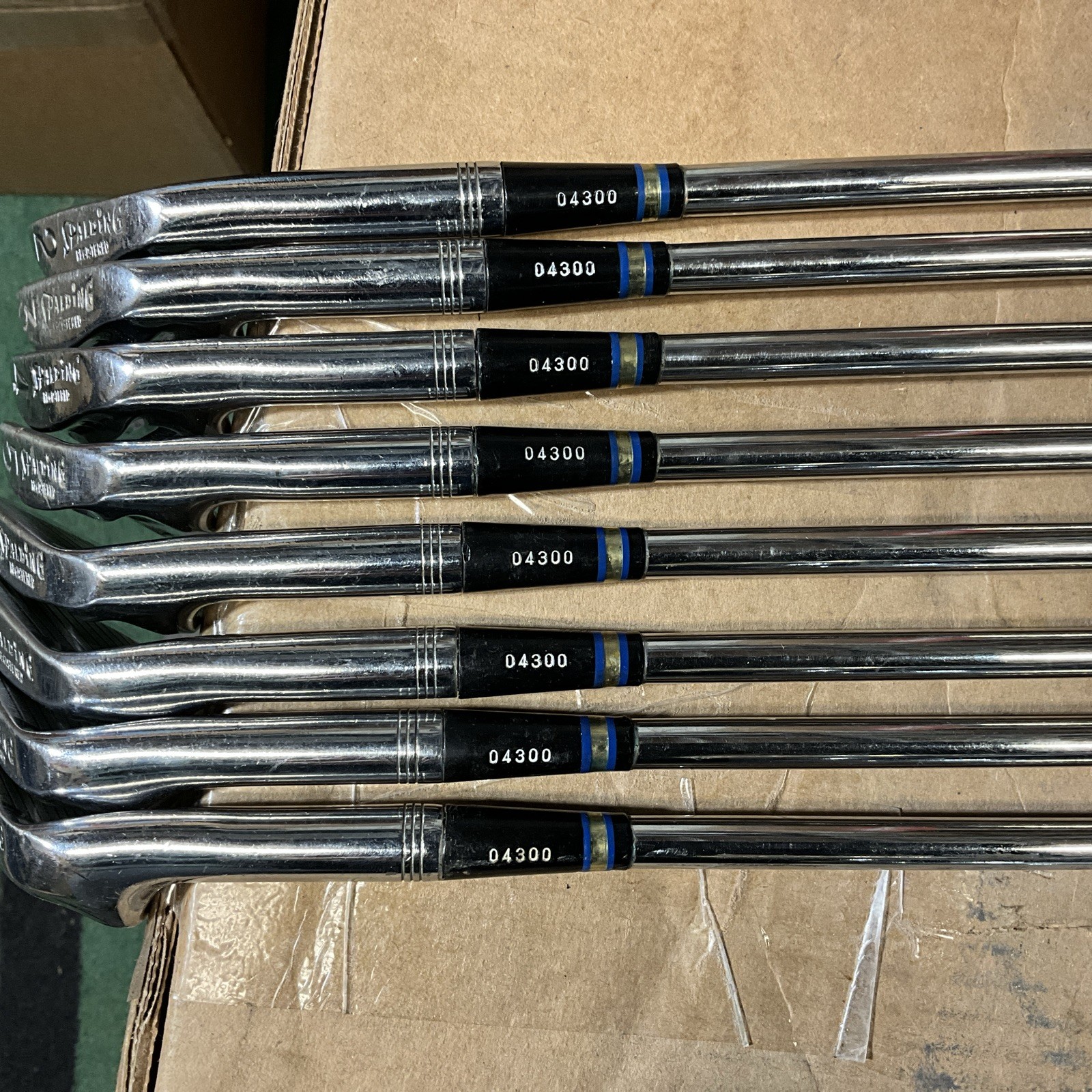 Vtg Spalding Pro Elite Golf Iron Set 2-9 Stiff Flex - Registered - 8 Irons-Rare!