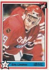 1990-91 7th Inning Sketch OHL - Eric Lindros #1 (RC)