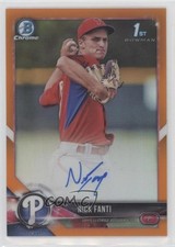 2018 Bowman Chrome Prospect Orange Refractor 10/25 Nick Fanti #CPA-NF Auto 13iq