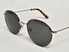 Madewell Gold Metal Tortoise Brown Rounded Designer Look Sunglasses  — photo 1