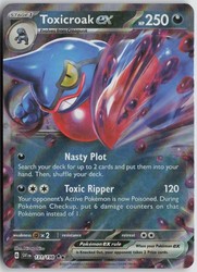 Toxicroak ex - 131/198 Scarlet & Violet Base Set Double Rare Holo
