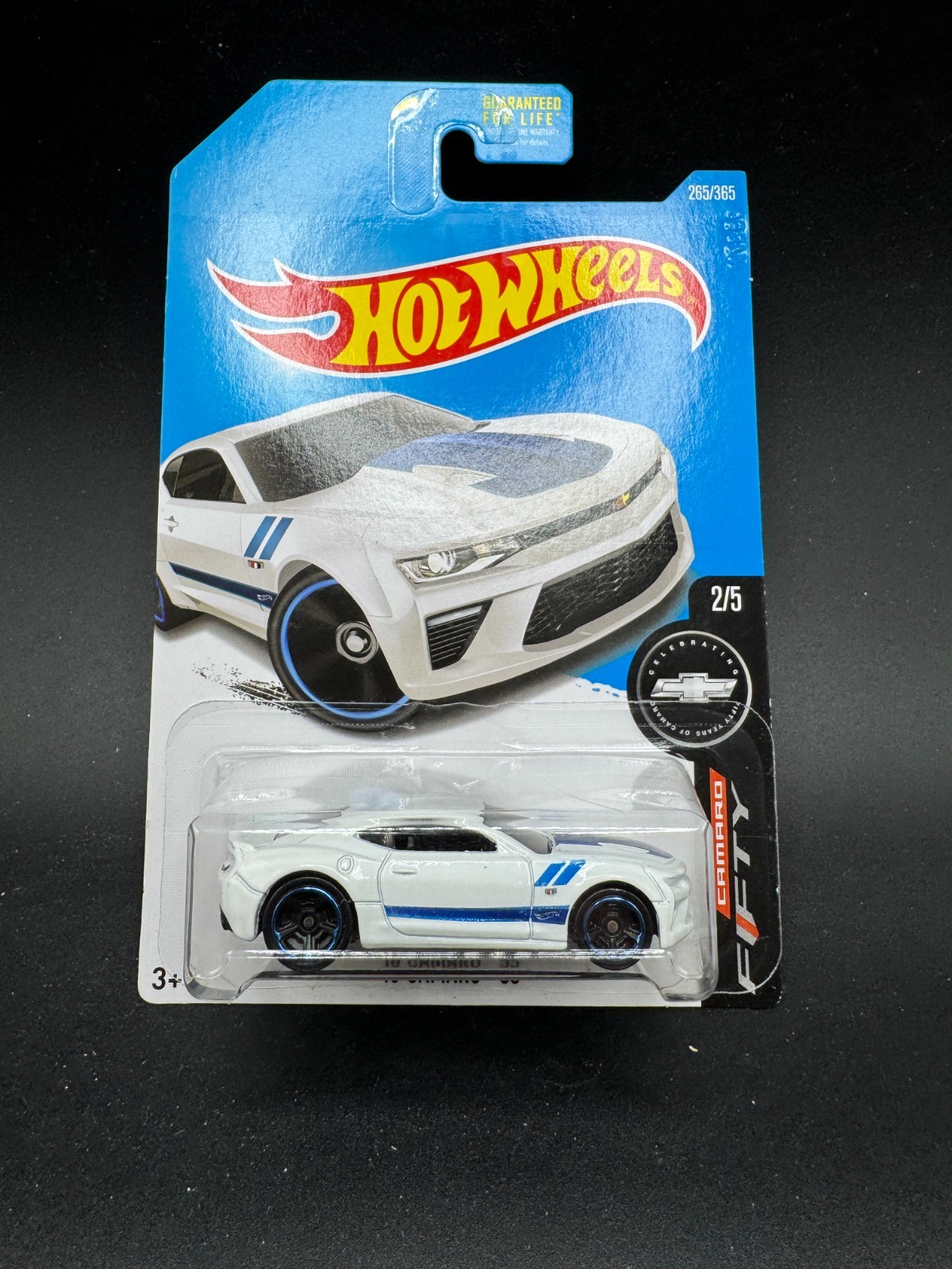 Hot Wheels 2017 Camaro Fifty '16 Camaro SS 265/365, White B2