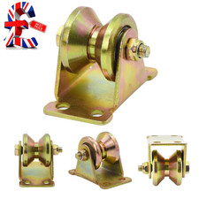 Groove Pulley Wheels, 4 Pack V Small Rope Pulley Block, Heavy Duty Wheel Pulley,