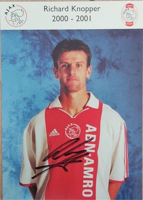   Richard Knopper   AFC Ajax   Autogrammkarte 2000/2001  