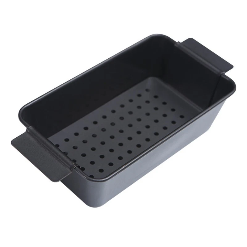 Meatloaf Pan with Insert Rack for Home Indoor Barbecue Tray Baking Loaf Pan Tool
