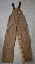 Carhartt Men's Bibs Size See Measurements