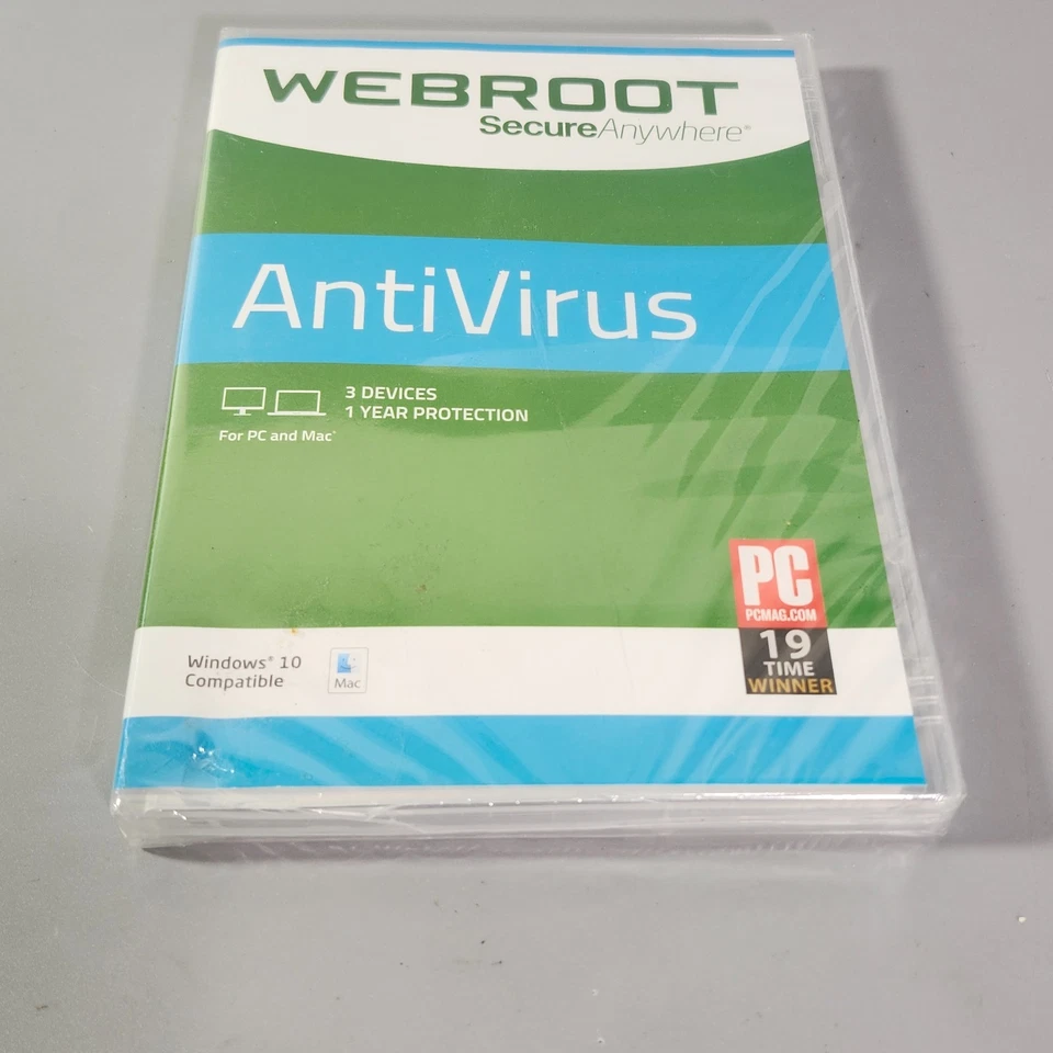 WebRoot Antivirus 3 Device Virus Malware Protection CD-ROM for Windows 10 PC MAC - Image 2 of 4