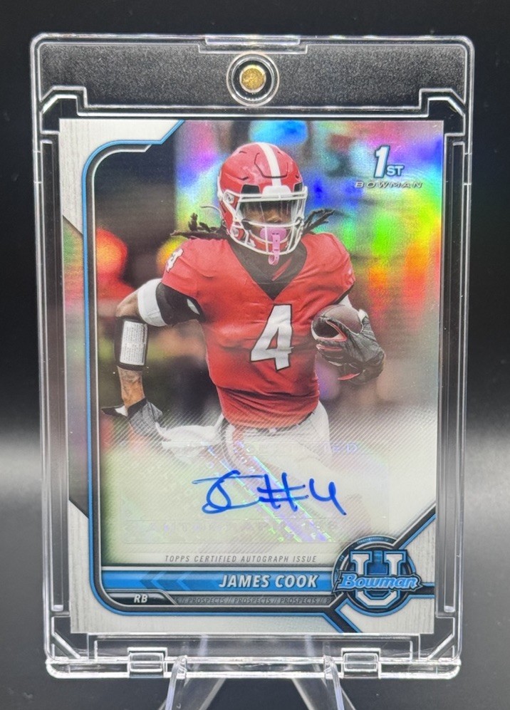 2021-22 Bowman U Chrome • James Cook 1st Chrome Prospect Auto Refractor 💥