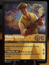 prince naveen lorcana card 10 Coolest Disney Shimmering Skies Enchanted Cards, Ranked el.style.overflow = cur Prince Naveen - Vigilant First