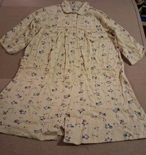 Cozee Corner  pearl snap robe house Coat Dress 100%Cotton Granny Cottage Sz 3x