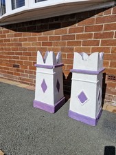 Pair Of Victorian Crown Head Chimney Pots