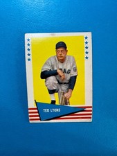 1961 Fleer Baseball Greats Ted Lyons 122 VG+ Low Shipping Fee &amp; Combine