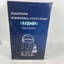 Aquastrong Sump Pump 1/2 HP Submersible Water Pump Thermoplastic Portable