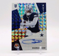 CEEDEE LAMB RC AUTO 2020 PANINI MOSAIC SP ROOKIE CARD SILVER #RA7 AUTOGRAPH SSP. rookie card picture