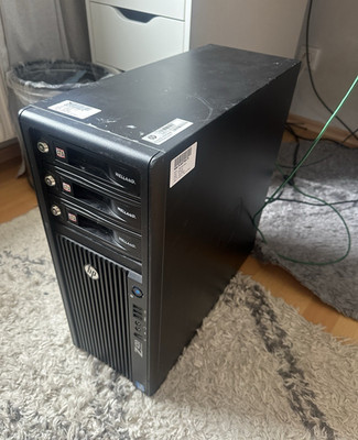 HP Z420 Tower Desktop-PC, Serie Z, Modell Z420, Schwarz, USB, Optical Drive