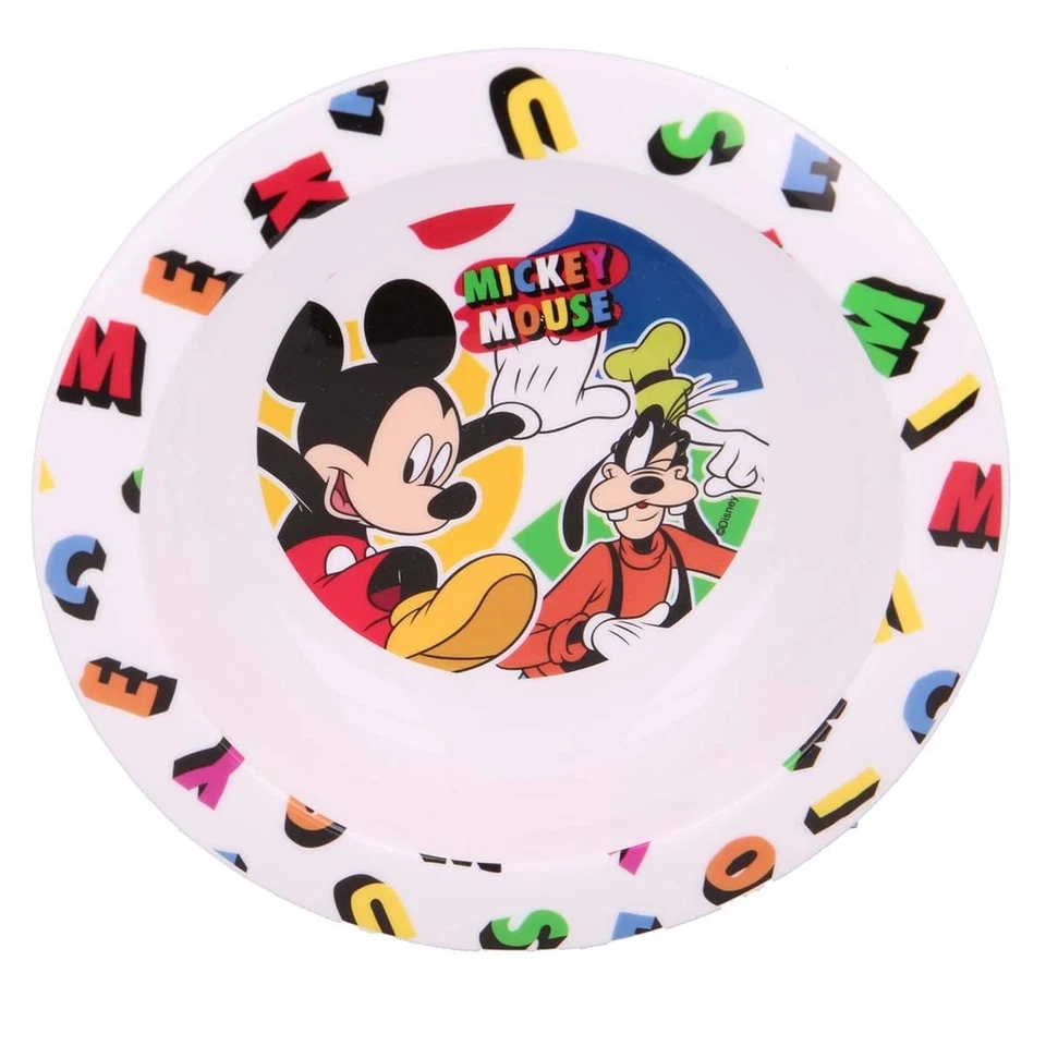Mickey Mouse, Kinderteller Kunststoff lebensmittelecht BPA-frei stabil - Bild 2 von 4